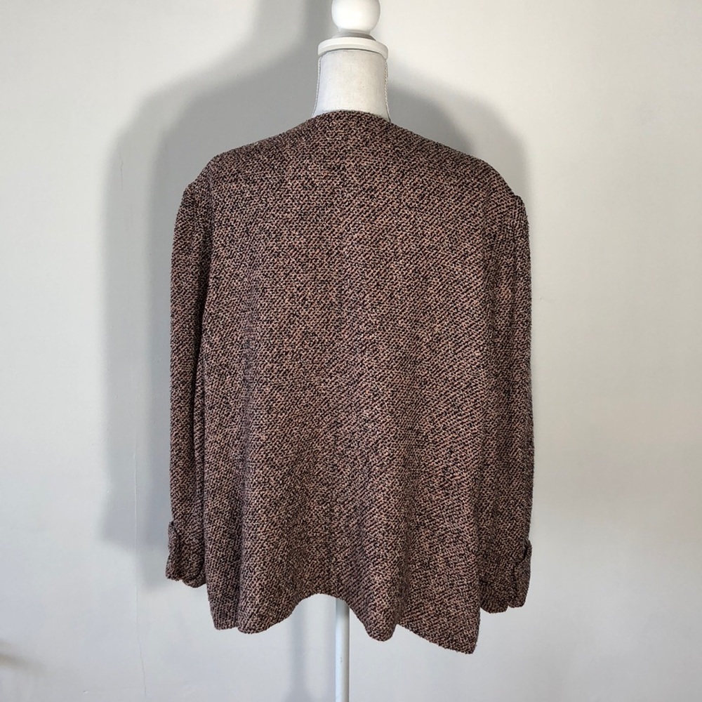 Emma James/Liz Claiborne 24W Boucle Mauve Jacket - Picture 6 of 7